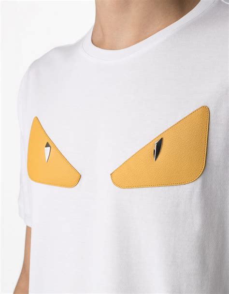 white fendi t shirt eyes|fendi t shirt i offer.